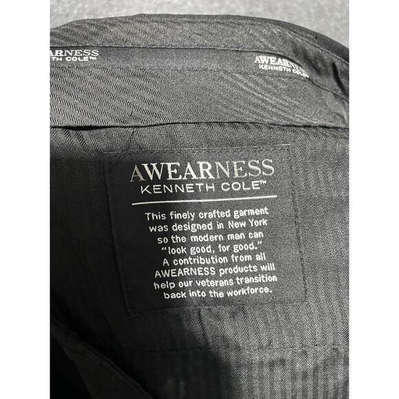 Kenneth Cole Reaction Men's Wool Separate Dress Pants, Black, Size 40 - Picture 8 of 11